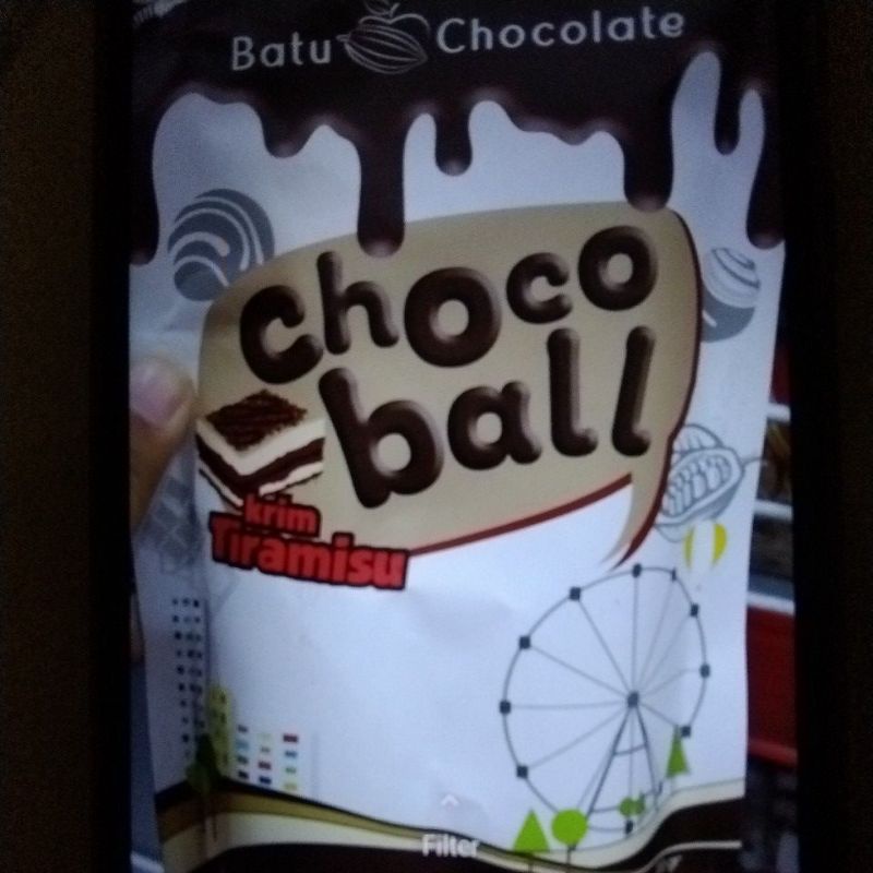 

Cemilan Coklat berbalut tiramisu chocoball