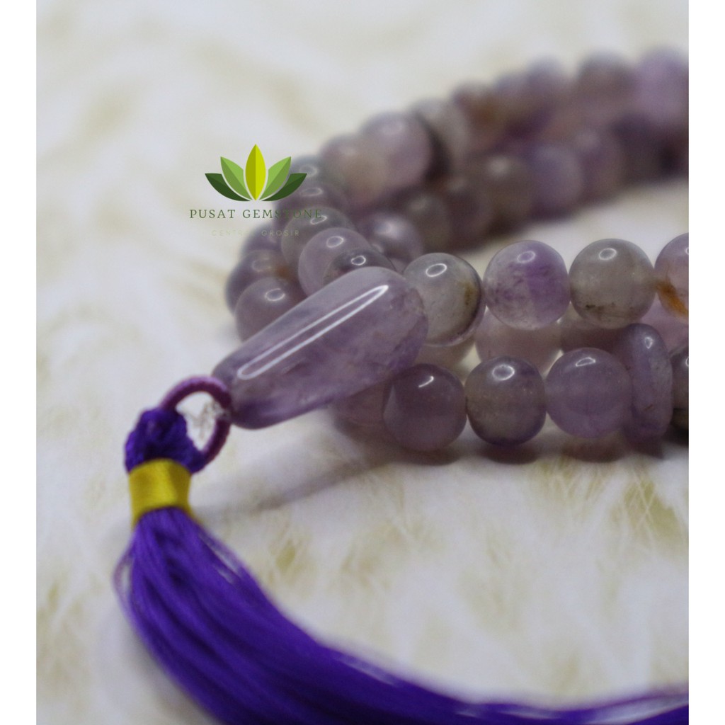 Tasbih Kecubung Natuaral 8 mm 99 Butir