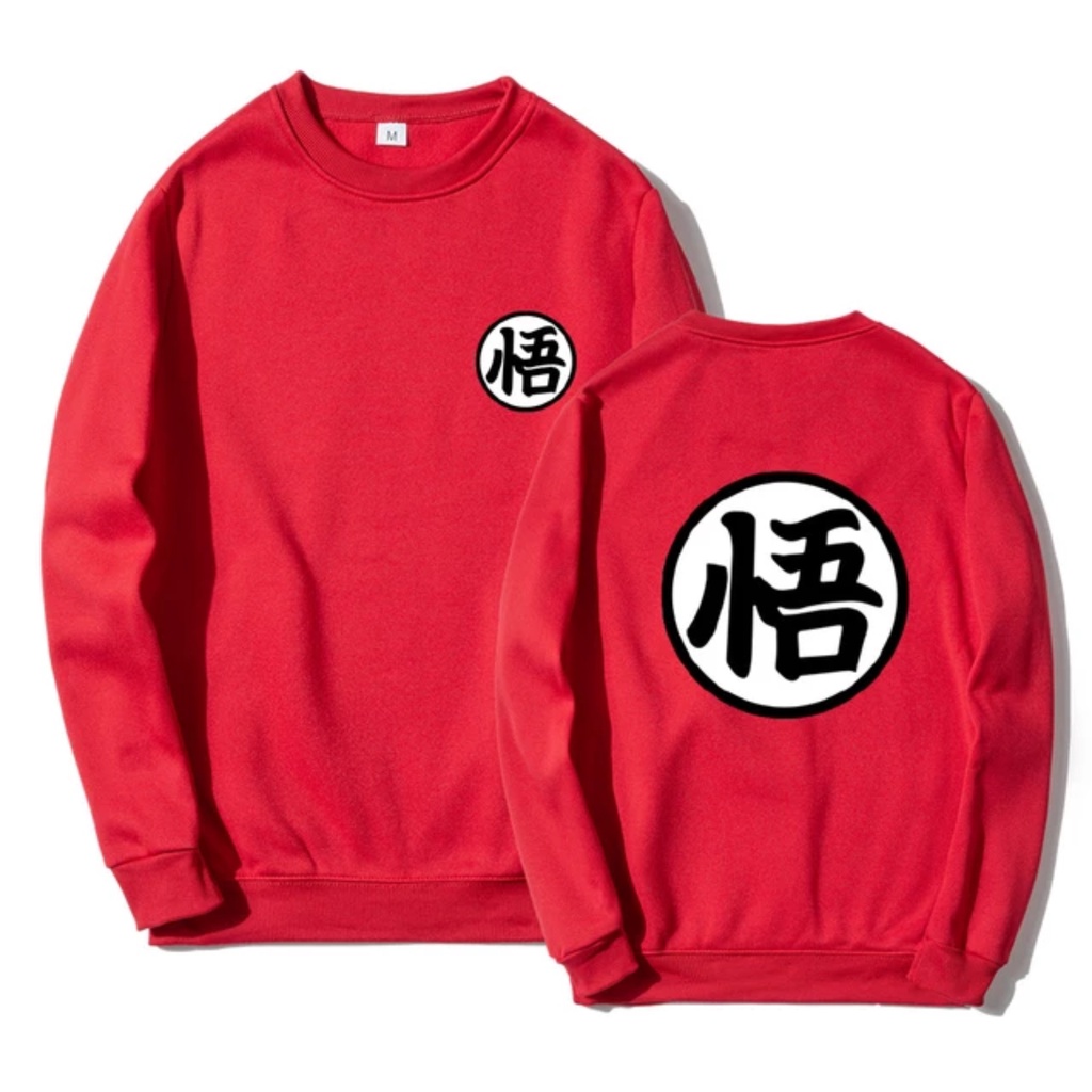 DRAGON BALL Basic Sweater II BDRAGON BALL Sweater Crewneck II Sweatshirt SIZE M - XL ( Pria &amp; Wanita / Anak &amp; Dewasa )