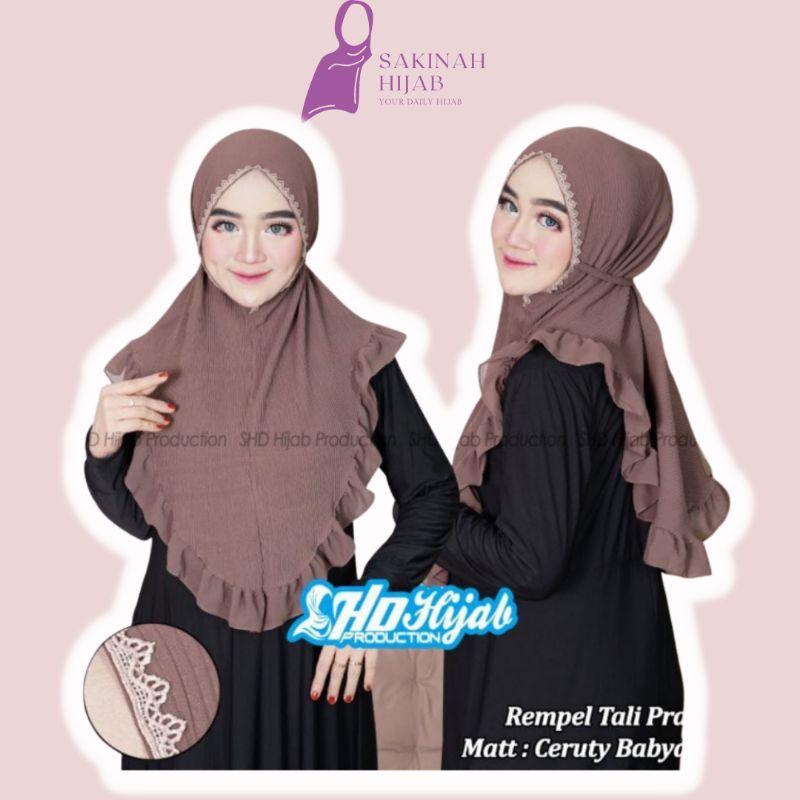 BERGO PLISKET REMPEL ORI  / BERGO PLISKET RENDA REMPEL GOTIK / BERGO PLISKET / KHIMAR PLISKET / JILB