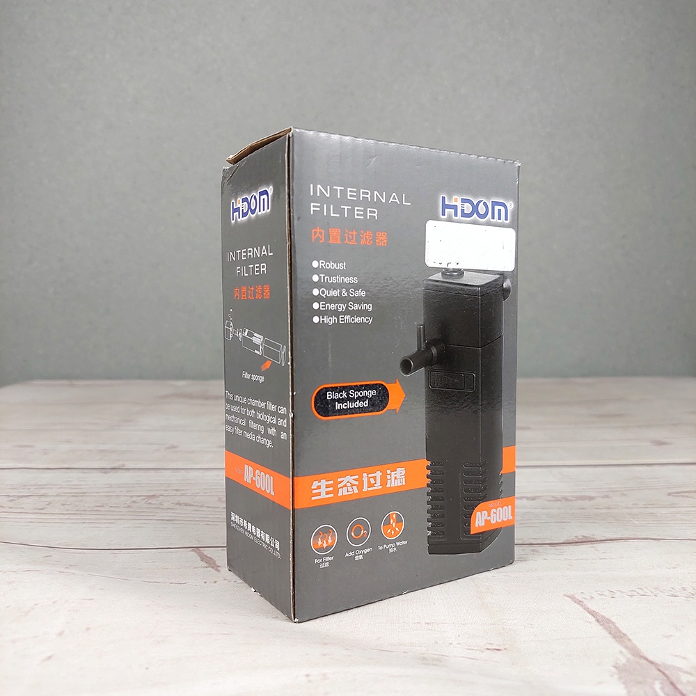 Pompa Air Aquarium Ikan Submersible Water Filter Pump Fish Tank  - Black