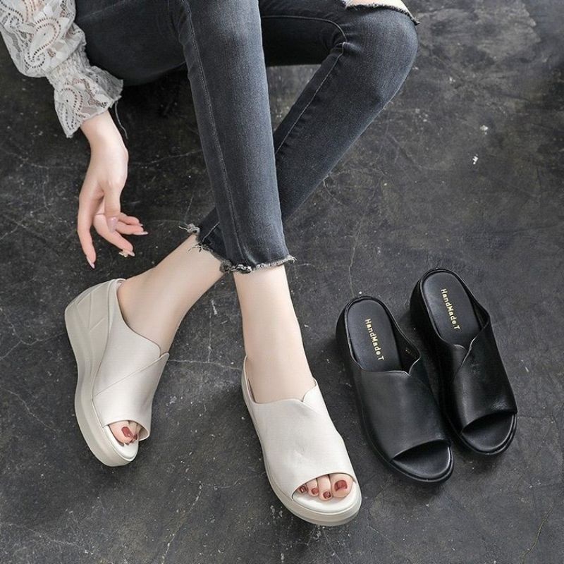 NF15 - Sandal Wedges Fashion Wanita Import