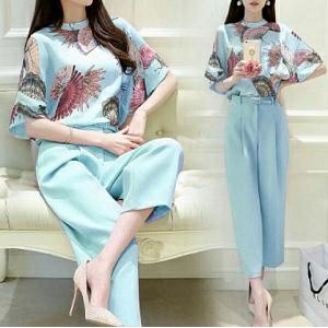 Setelan Import Set Celana Terlaris Lengan Panjang Korea Fashion Muslim I0I8 MURAH KEKINIAN Jumbo Tie