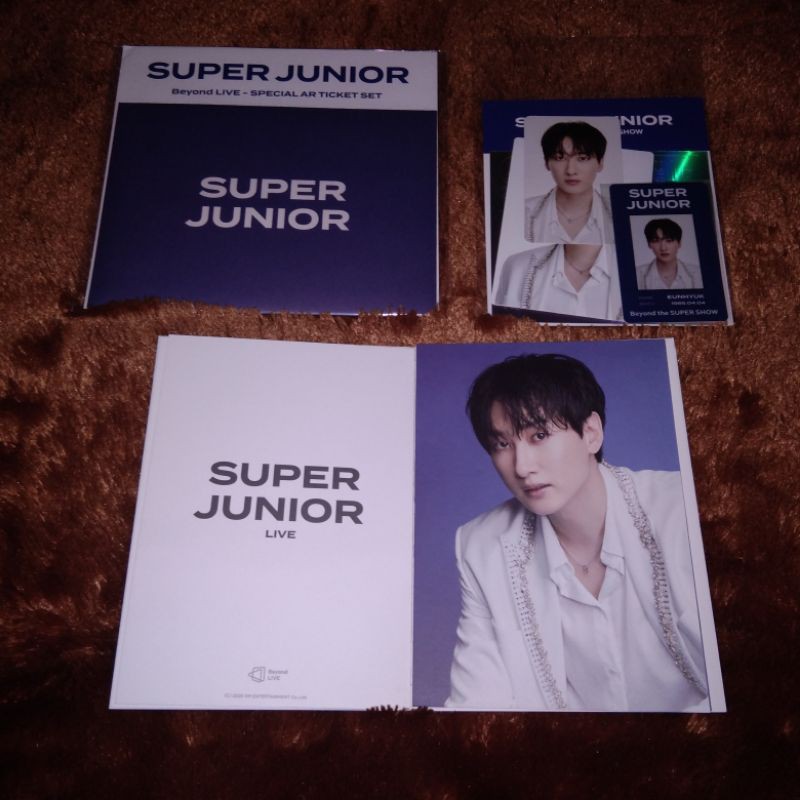 [READY STOCK] OFFICIAL SUPER JUNIOR BEYOND LIVE SUPER SHOW ID CARD EUNHYUK AR TICKET POSTCARD KRY