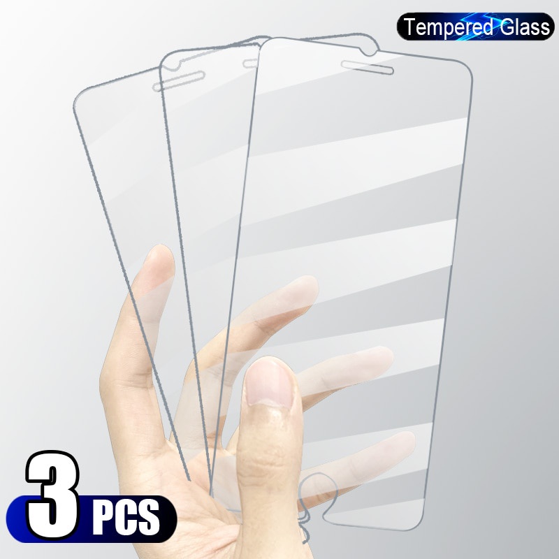 IPHONE 3biji Pelindung Layar tempered glass 9H Untuk Iphone11 12 13 14 Pro Max Plus Mini 6s 7 8 Plus XR X XS SE2020