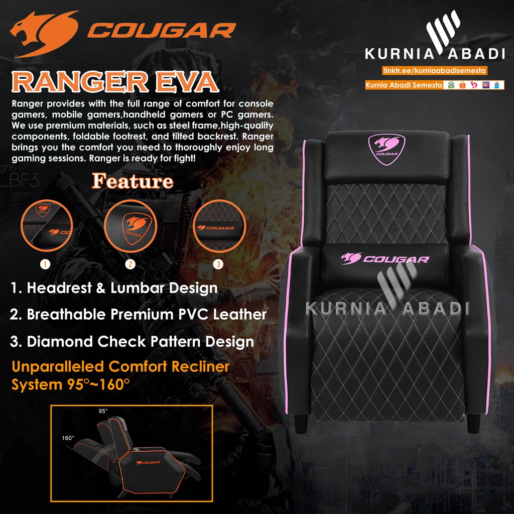 COUGAR GAMING RANGER SERIES The Perfect Sofa for Professional Gamers