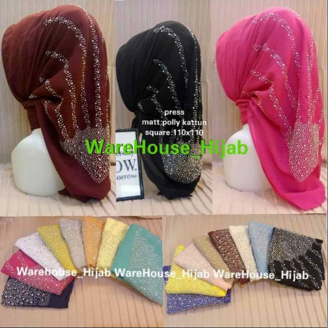 Jilbab Segi Empat Payet Hijab Aisa