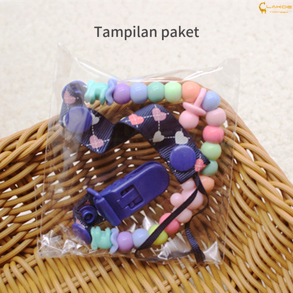 LAKOE Pacifier Clip / Tali Empeng / Tali Dot BPA Free untuk Anak Bayi