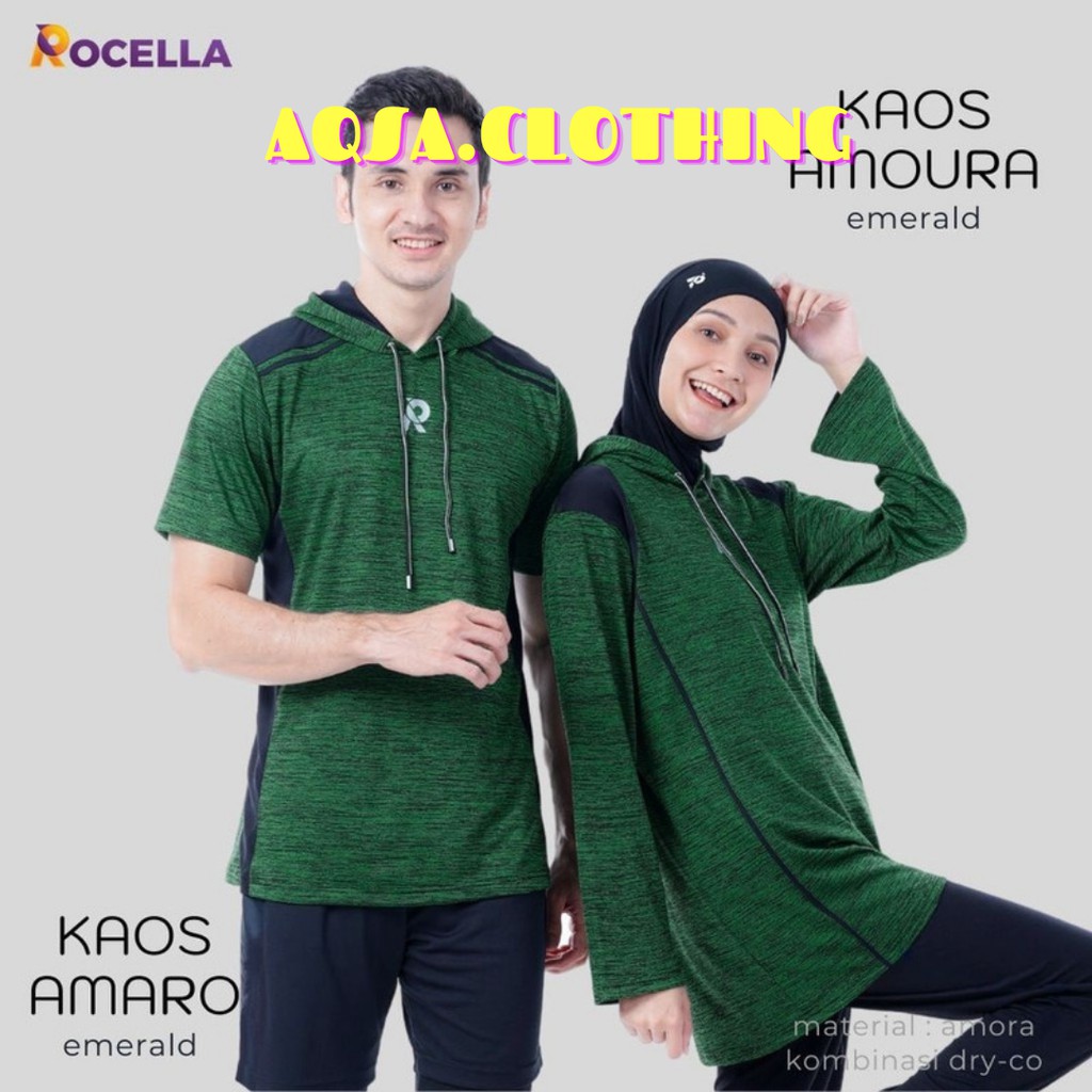 Baju Olahraga Kaos Hoodie Couple Pria dan Wanita Murah