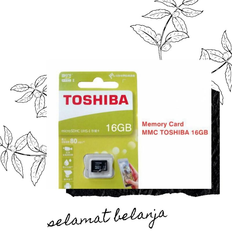 MicroSd toshiba 16GB ~Kartu memory card 16Gb~