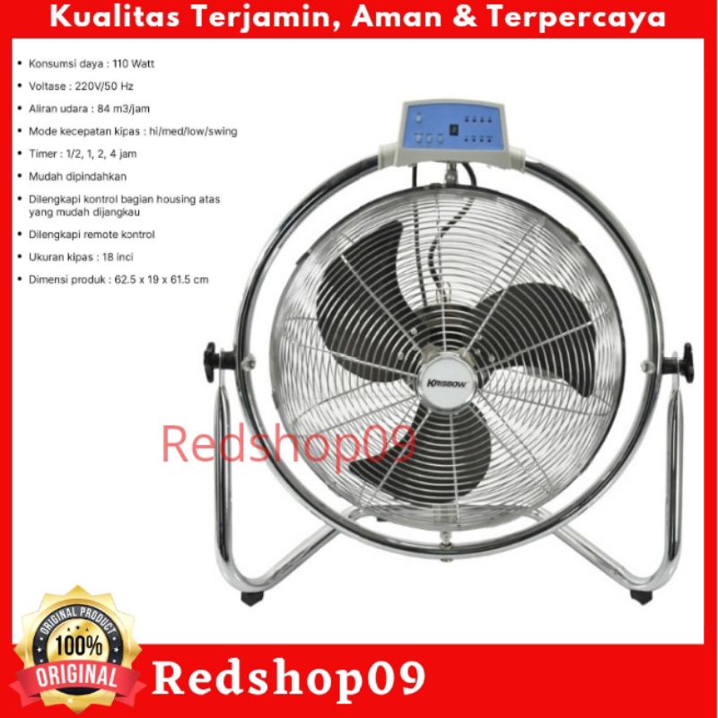 ACE - Krisbow Kipas Angin Meja Industrial 45 Cm Fe-18Y/kipas angin/kipas angin