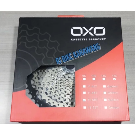 Sprocket OXO 12 Speed 11 50 T untuk free hub Model Slop Cassete bukan Microspline