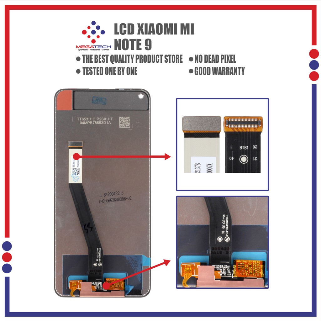 LCD Xiaomi Redmi Note 9 Fullset Touchscreen