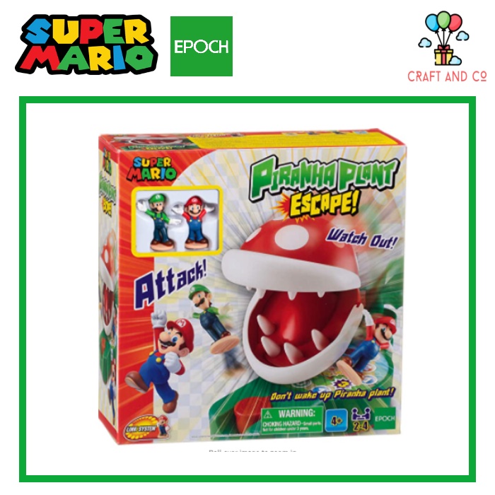 Mainan anak keluarga Super Mario Piranha Plant EPOCH ORI