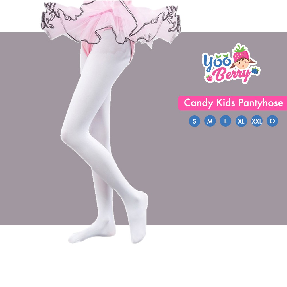 YooBerry Candy Kids Pantyhose Stocking Legging Anak White Putih Berry Mart