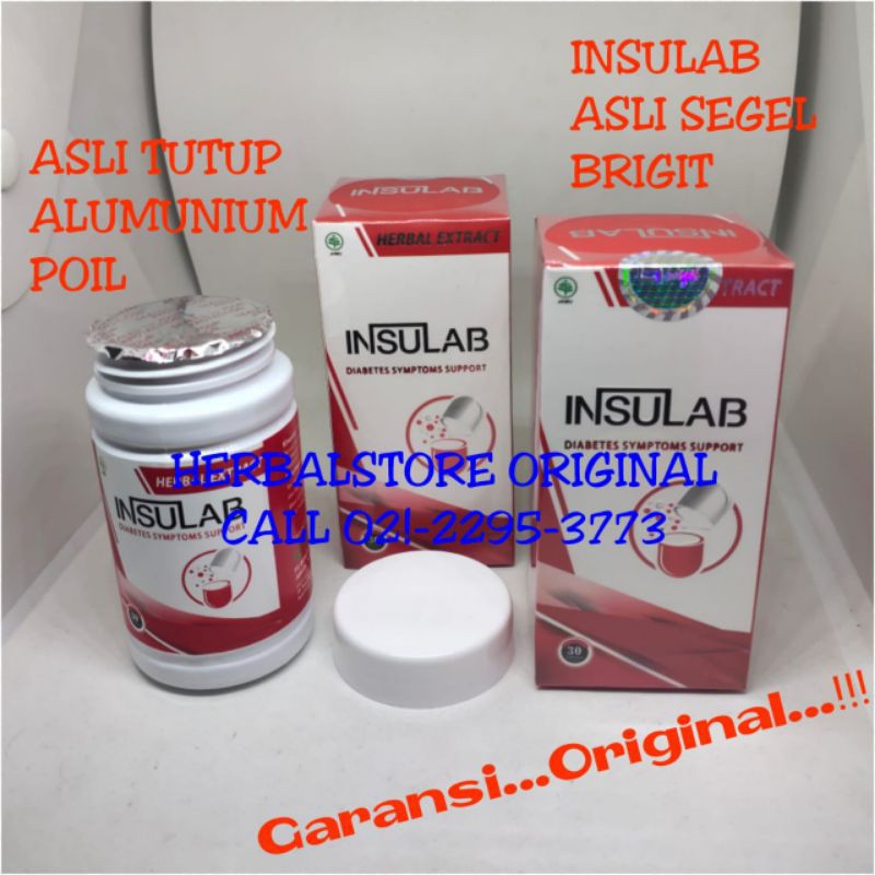 INSULAB ORIGINAL OBAT  HERBAL  UNTUK  ATASI DIABETES DAN 