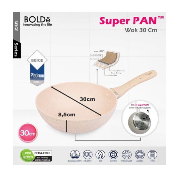 BOLDe Super Pan Wok Wajan 30 cm