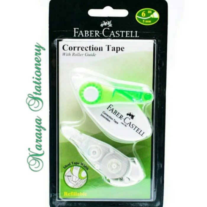 

Bagus Faber-Castell Corection Tape Sr 506 ( Green ) Limited