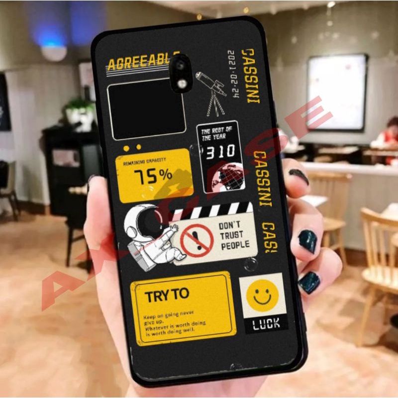 Ax Case Custom Samsung J4 2018 dan Samsung J7 Plus Fashion AesThetic Nasa Space Astronot Series Prem