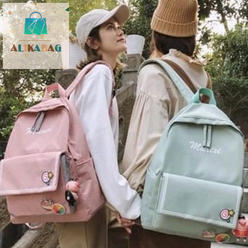 ALIKA BAG - Tas Ransel Wanita Travel Backpack Korean Style