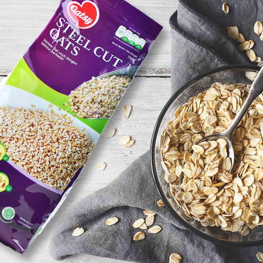 

TERBAIK Oatsy Steel Cut Oats 750 Gr DE9$