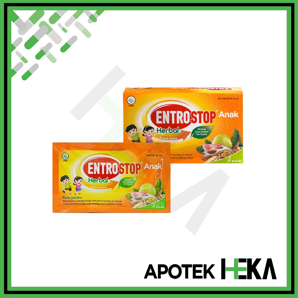 Entrostop Herbal Anak 10ml Box 6 Sachet - Obat Diare (SEMARANG)