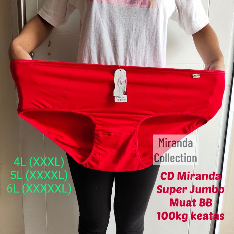 MIRANDA Celana Dalam / CD SUPER JUMBO KATUN BB Diatas 100 kg 4L 5L 6L - 8469