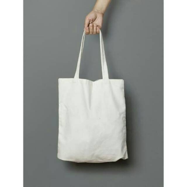 RIZKIBAG Tote bag kanvas putih polos Shopee Indonesia RIZKIBAG Tote bag kanvas putih polos Shopee Indonesia