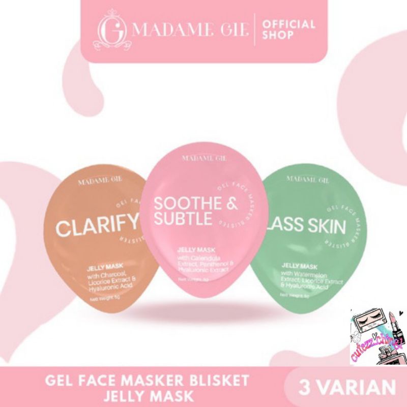 ☃Ching_Ching1☃Madame Gie Jelly Mask - Masker Jelly Blister