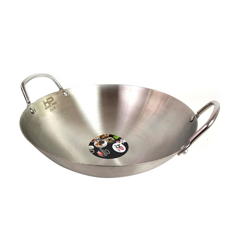 Kuali Wajan Penggorengan Stainless Steel 30 cm Fry Pan Home Pro