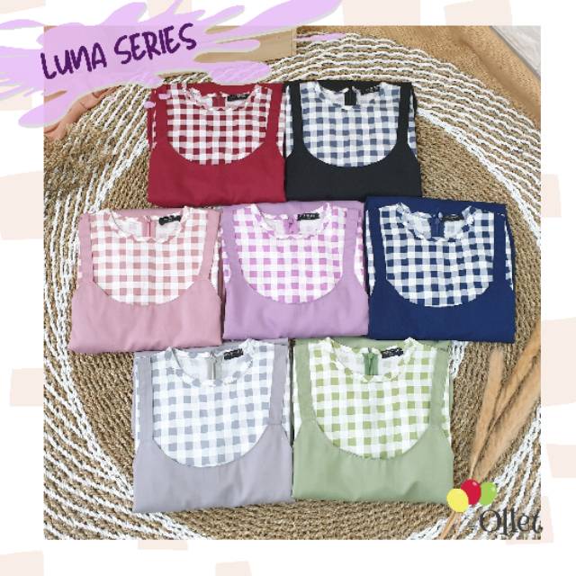 Gamis Luna by ollet / gamis anak katun jepang / gamis anak toyobo 1 - 11 tahun / gamis anak perempuan