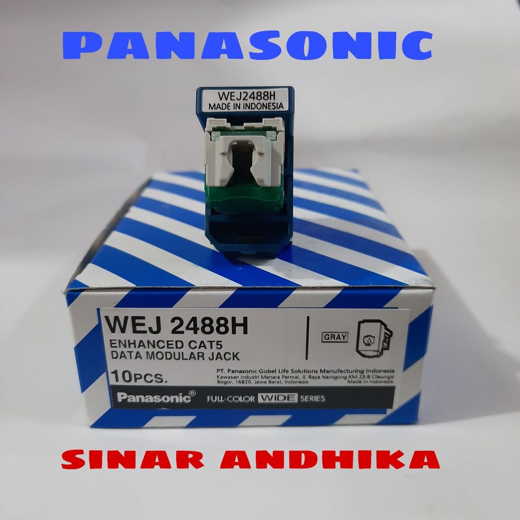 MODUL / JACK DATA CAT 5E GRAY PANASONIC WEJ 2488H