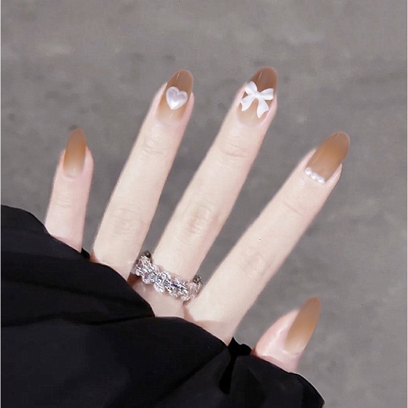 Kuku Palsu 【A176，lem sticker】Nikah kuku Wedding False Nailart Pengantin Tangan