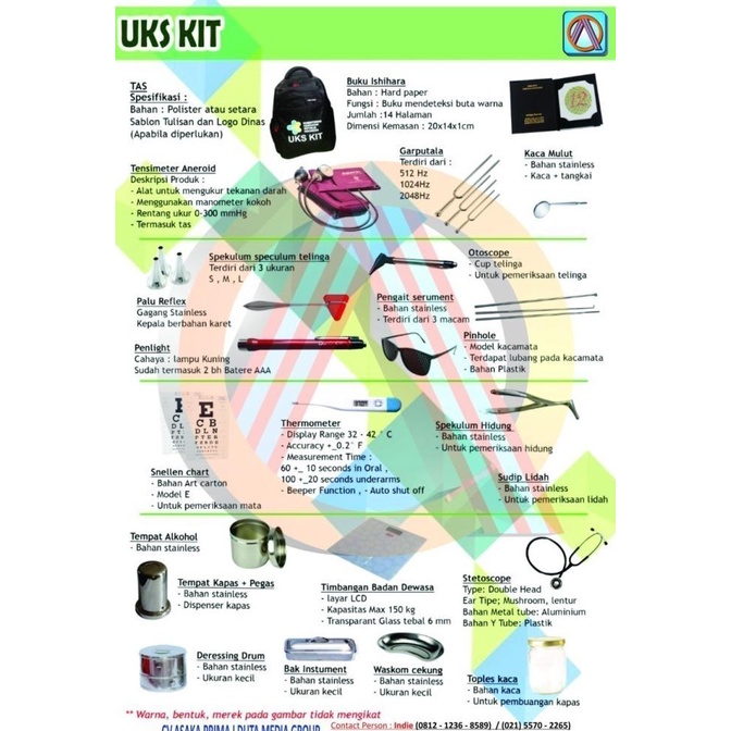 

UKS KIT 2021( Alat perlengkapan sekolah ) 2021- HARGA TERLARIS
