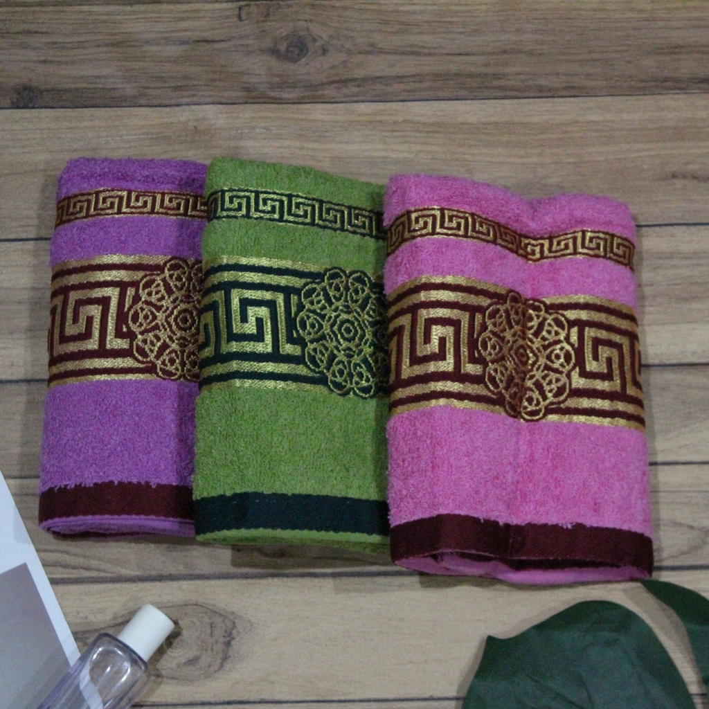 Handuk mandi katun 50 x 100 cm / handuk dewasa / motif tebal dan lembut [FT029-24] [FT 466] [FT 030-52]