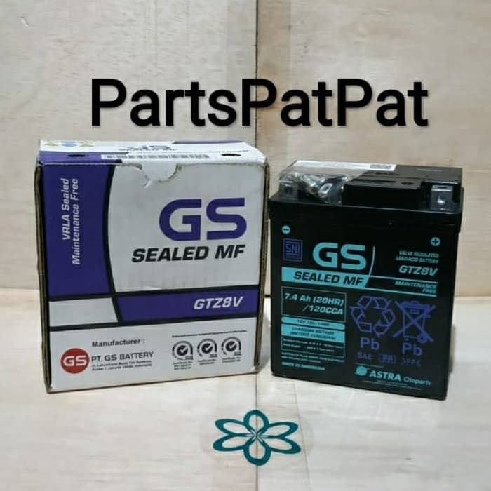 Aki R25 R-25 Cbr250 Xmax Gtz8V Mf Gs Astra Accu Gtz-8V Gs Gtz8-V Astra