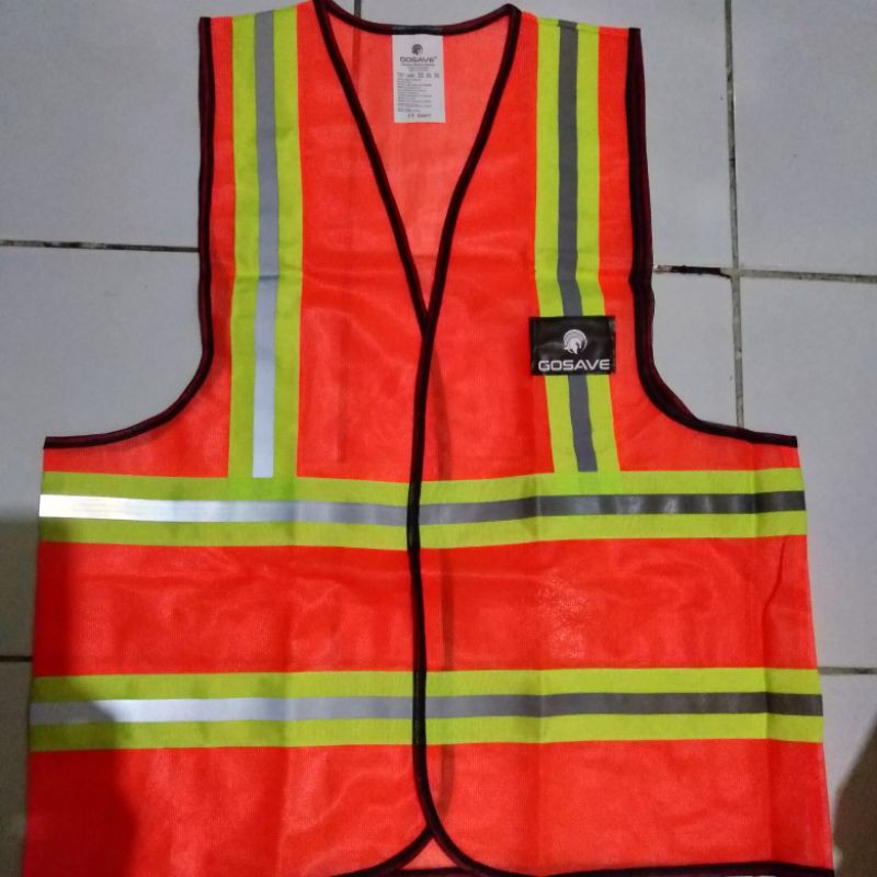 ROMPI SAFETY BAHAN POLISTER 2 WARNA HIJAU DAN ORANYE