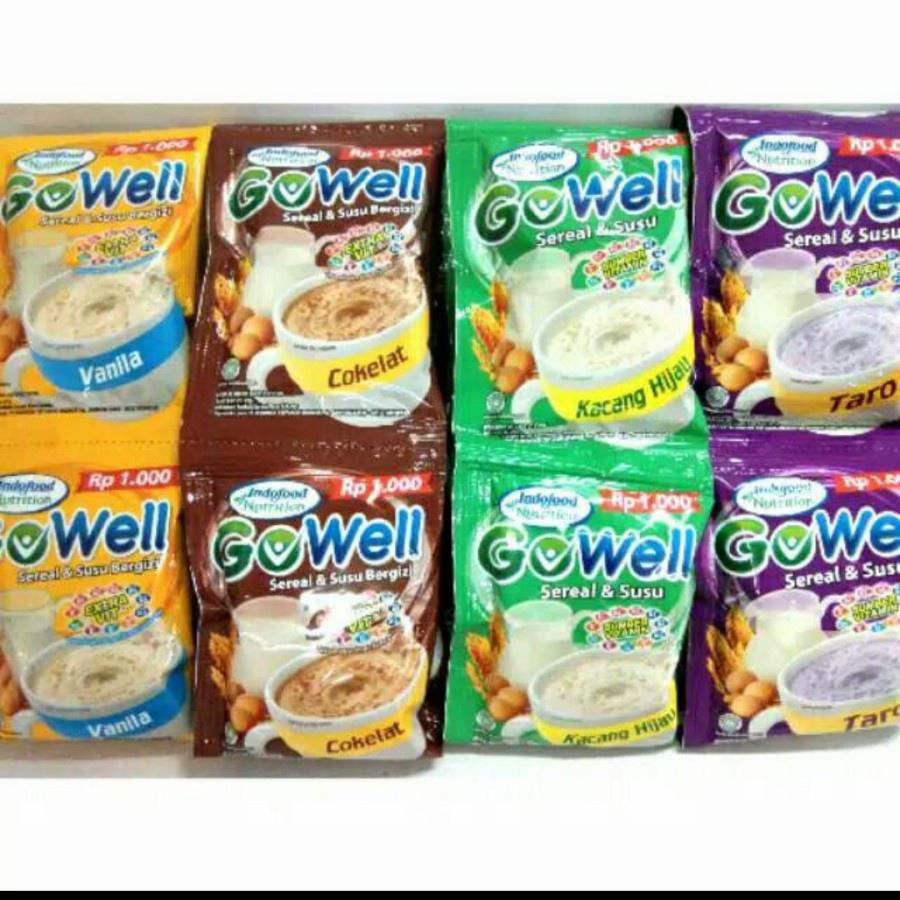 

GoWell Sereal & Susu RENCENG Isi 12 Wheat Cereal