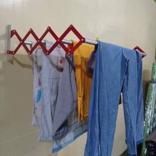 Jemuran serbaguna Lipat Gantungan baju tempel dinding ...