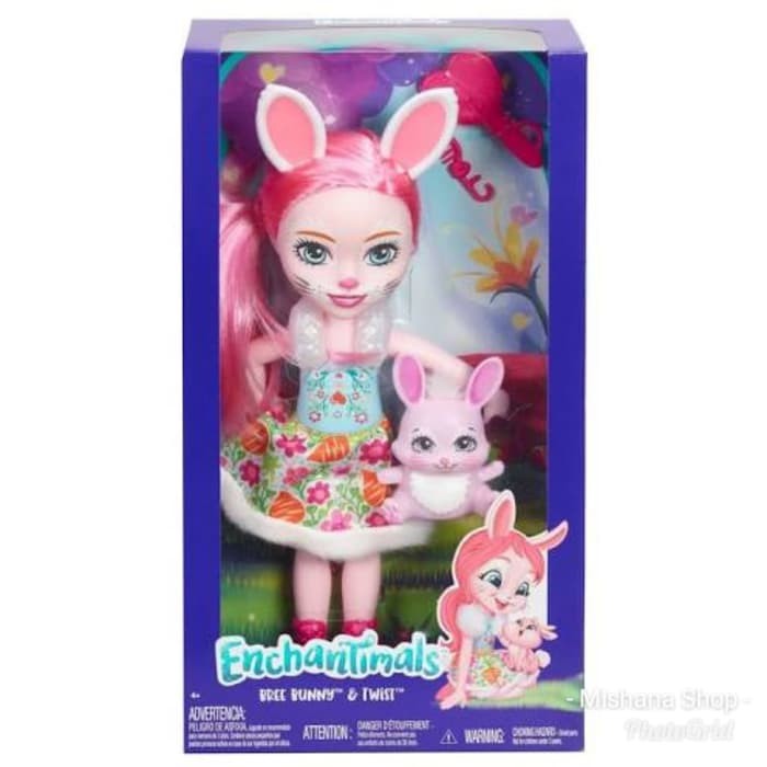 Enchantimals Bree Bunny Doll 30cm & Twist - Boneka Barbie Mattel Limited