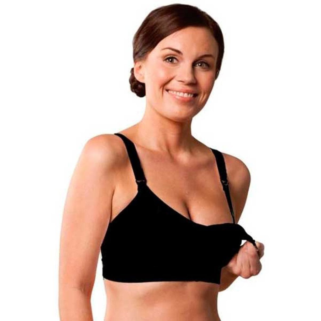 Carriwell Seamless Padded Nursing Bra Black S M L