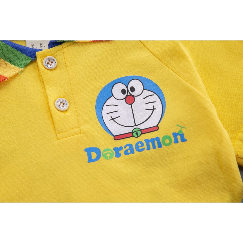 babyfit a- POLO MON baju setelan anak cowok model kerah kemeja dengan celana pendek katun import