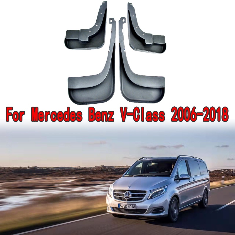 1 Set Mud Flap Pelindung Splash Untuk Mobil Mercedes Benz V-Class Vito Viano 2006-2017 2018 2019 Fender