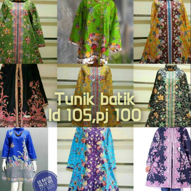 Tunik batik jumbo modern
