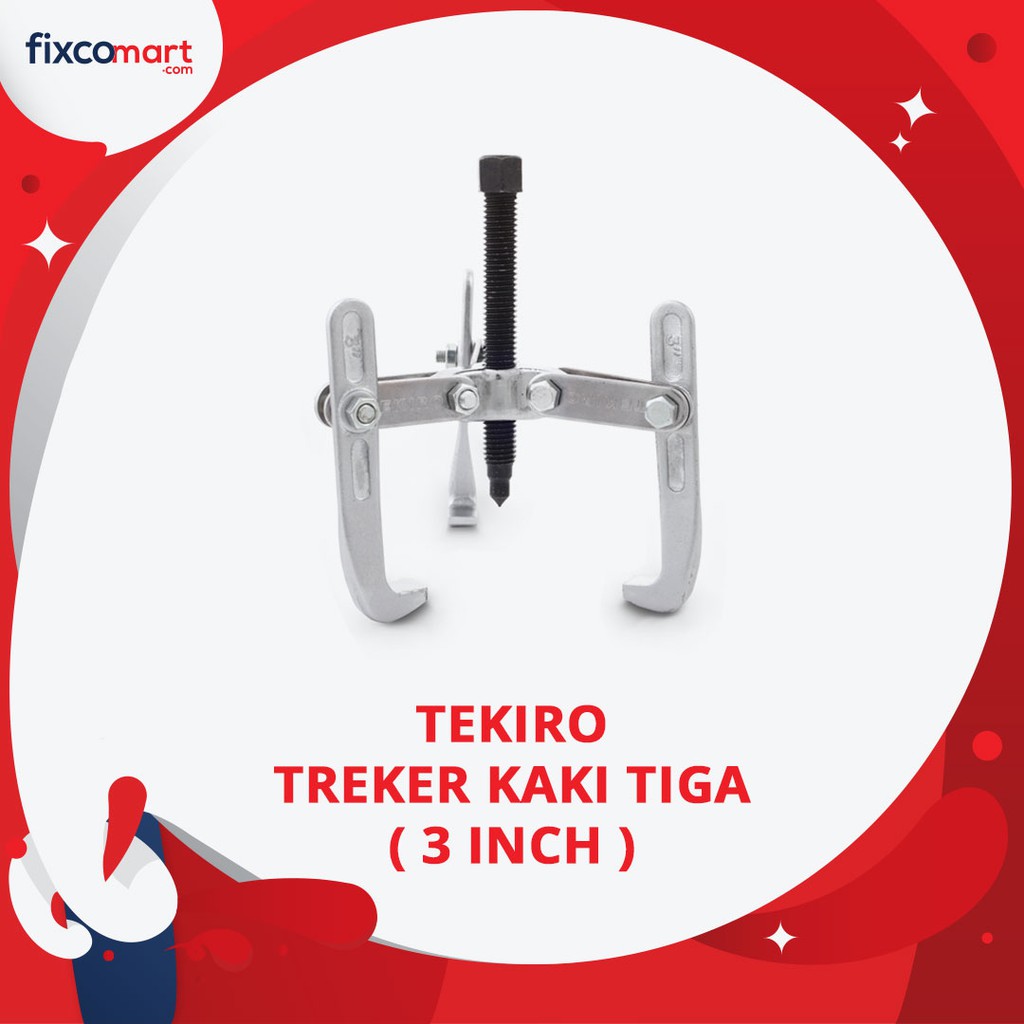 Tekiro Three Arm Puller 3 Inch / Treker Kaki Tiga