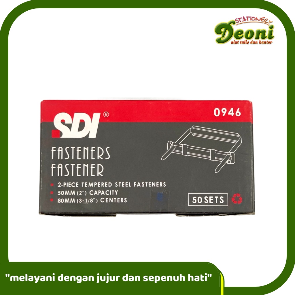 

SDI 0946 Paper Fasteners Penjepit Dokumen 50 Set