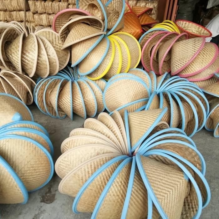 Langsung Order Caping anak list warna warni topi petani Promo Limited