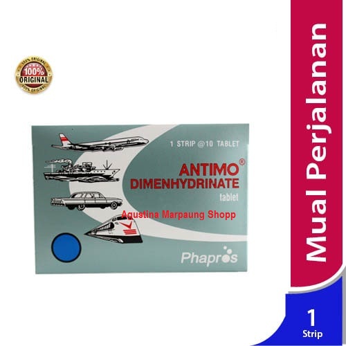 Antimo /1 Strip Isi 10 Tablet / Mual / Muntah / Pusing