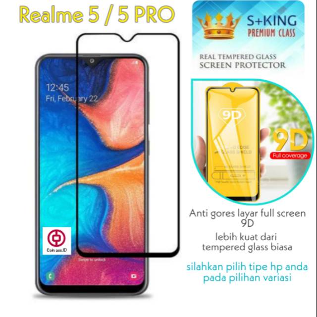 [FULL SCREEN] REALME 5 / 5 PRO - Tempred/ Tempered Glass 9D/10D/11D/HD premium protection