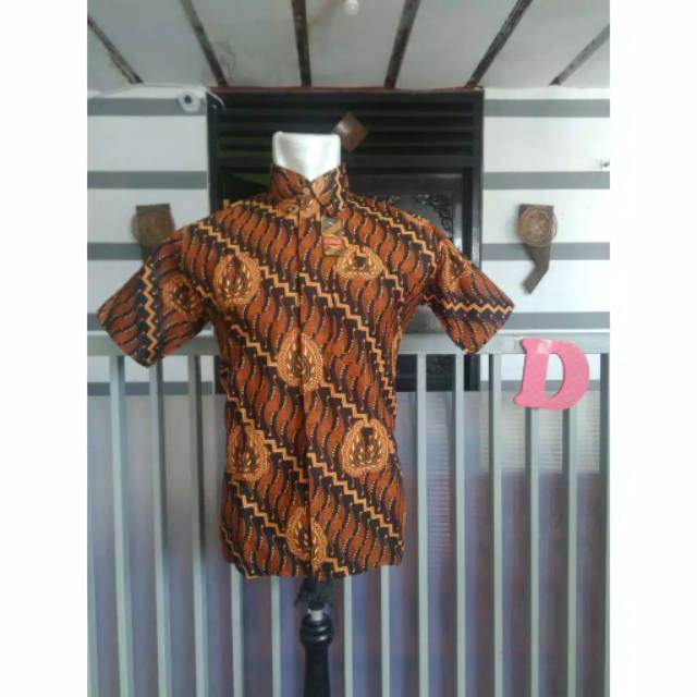 Hem kemeja batik pria jumbo/ kemeja kerja/ seragam kerja